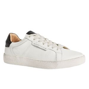 All Saints Leather AllSaints White Low Top Lace-Up Cervo Shoes 40 leather